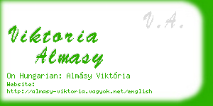 viktoria almasy business card